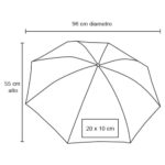 PARAGUAS DUAL NEGRO (PM 03 - POLIÉSTER) - Imagen 2
