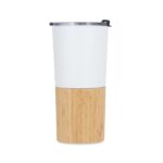 TERMO TAKE BLANCO (T 229 - ACERO INOXIDABLE-BAMBÚ)