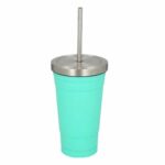 VASO LATTE TURQUESA (T 73 - ACERO INOXIDABLE)
