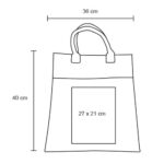 BOLSA ZICATELA UNICO (BL 105 - ALGODÓN - YUTE) - Imagen 2