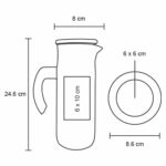 JARRA FRUIT TRANSPARENTE (HO 065 - VIDRIO - BAMBÚ) - Imagen 4