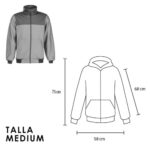 CHAMARRA HOODIE SMALL (CH 004 - POLIÉSTER) - Imagen 7