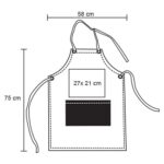 DELANTAL CUCINE NEGRO-GRIS (HO 083 - LONETA) - Imagen 4