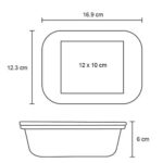 CONTENEDOR JULIANA TRANSPARENTE (HO 129 - VIDRIO - BAMBÚ) - Imagen 2