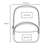 MOCHILA DORA NEGRO (BL 175 - NYLON) - Imagen 2