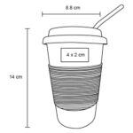 VASO FRAPPE ROJO (T 168 - ACERO INOXIDABLE - SILICÓN) - Imagen 2