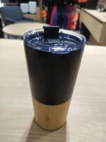 TERMO TAKE NEGRO (T 229 - ACERO INOXIDABLE-BAMBÚ) - Imagen 3