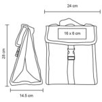 LONCHERA FLIP GRIS (LON 022 - POLIÉSTER) - Imagen 2