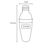 SHAKER CARAJILLO PLATA (HO 051 - ACERO INOXIDABLE) - Imagen 2