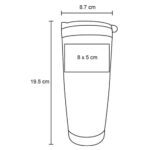 TERMO AFFOGATO MORADO (T 137 - ACERO INOXIDABLE - PLÁSTICO) - Imagen 10