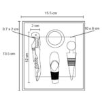 SET CARLOT NEGRO (HO 066 - CARTÓN - ACERO INOXIDABLE) - Imagen 4
