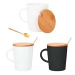 TAZA LUNGO NEGRO (HO 086 - BAMBÚ - CERÁMICA) - Imagen 3