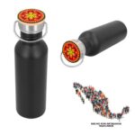 CILINDRO SIQUEIROS NEGRO (T 53 HUICHOL - ACERO INOXIDABLE) - Imagen 3