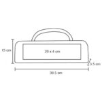 SET ENTRECOT NEGRO (HO 062 - POLIÉSTER-ACERO INOX-MADERA) - Imagen 2