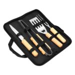 SET ENTRECOT NEGRO (HO 062 - POLIÉSTER-ACERO INOX-MADERA)