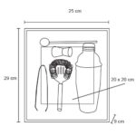 SET MOJITO PLATA (HO 060 - ACERO INOX-CARTÓN) - Imagen 2