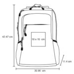 MOCHILA INTELLECT ADVANCED NEGRO (BL 101 - POLIÉSTER) - Imagen 2
