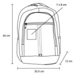 MOCHILA CITY BACKPACK NEGRO (BL 172 - POLIÉSTER) - Imagen 2