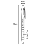 BOLÍGRAFO NARA NEGRO (BP 23199 - PLASTICO-BAMBÚ) - Imagen 2