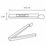 CLIP COOKIE ROJO (HO 077 - POLIPROPILENO) - Imagen 2