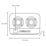 BOCINA SHEERAN NEGRO (SO 122 - PLÁSTICO) - Imagen 2