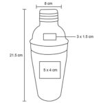 SHAKER TONIC NEGRO (HO 037 - ACERO INOX-RUBBER) - Imagen 4