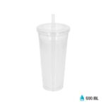 VASO TROPICAL XL TRANSPARENTE (T 218 - POLIESTIRENO) - Imagen 6