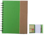 LIBRETA ECOLOGICA MINNA A2100 VERDE CLARO (CARTÓN - A2100.08 -  ARTICULOS PROMOCIONALES)