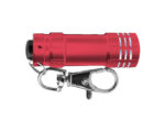 LLAVERO CON LINTERNA LEONARDO A2121 ROJO (ALUMINIO - A2121.04 -  ARTICULOS PROMOCIONALES)