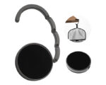 COLGADOR DE BOLSA GIOVANNA A2132 NEGRO (METAL - A2132.02 -  ARTICULOS PROMOCIONALES)