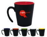 TAZA CONICA MATE 12 OZ MALBEC A2153 ROJO (CERÁMICA - A2153.04 -  ARTICULOS PROMOCIONALES) - Imagen 3