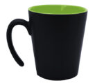 TAZA CONICA MATE 12 OZ MALBEC A2153 VERDE CLARO (CERÁMICA - A2153.08 -  ARTICULOS PROMOCIONALES)