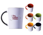 TAZA CONICA BICOLOR 14 OZ BICOLOR ARLES A2154 VERDE CLARO (CERÁMICA - A2154.08 -  ARTICULOS PROMOCIONALES) - Imagen 3