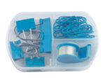 SET DE PAPELERIA TRIM A2221 AZUL CLARO (PLÁSTICO PP - A2221.10 -  ARTICULOS PROMOCIONALES)