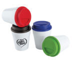 VASO 350 ML. CON TAPA DE PLASTICO LATE A2234 VERDE CLARO (PLÁSTICO PP - A2234.08 -  ARTICULOS PROMOCIONALES) - Imagen 3