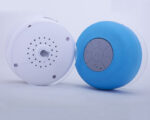BOCINA BLUETOOTH MANOS LIBRES CONTRA AGUA AQUA MUSIC A2386 BLANCO (PLÁSTICO ABS - SILICÓN - A2386.01 -  ARTICULOS PROMOCIONALES) - Imagen 2