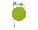AUDÍFONOS CON CLIP Y BASE PARA CABLES MELODY A2392 VERDE CLARO (PLÁSTICO PVC - A2392.08 -  ARTICULOS PROMOCIONALES)