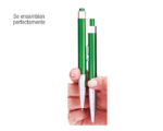 BOLÍGRAFO Y LAPICERO DE PLÁSTICO VERONA A2412 VERDE (PLÁSTICO - A2412.06 -  ARTICULOS PROMOCIONALES) - Imagen 2