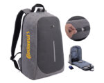 MOCHILA BACKPACK ANTIRROBO SECURE A2441 GRIS (POLIÉSTER 600D - A2441.22 -  ARTICULOS PROMOCIONALES) - Imagen 3