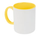 TARRO BICOLOR DE SUBLIMACIÓN 11 OZ ALINE A2463 AMARILLO (CERÁMICA - A2463.07 -  ARTICULOS PROMOCIONALES)