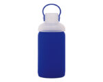 CILINDRO DE VIDRIO BOROSILICATO SILY A2469 AZUL (CILINDRO: VIDRIO BOROSILICATO -- FUNDA: SILICÓN - A2469.09 -  ARTICULOS PROMOCIONALES)