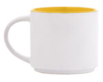 TAZA BICOLOR 15 OZ BABEL A2472 AMARILLO (CERÁMICA - A2472.07 -  ARTICULOS PROMOCIONALES)