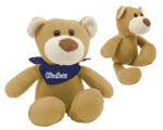 MUÑECO DE PELUCHE OSO FELPI A2490 CAFÉ (POLIÉSTER - A2490.28 -  ARTICULOS PROMOCIONALES) - Imagen 3