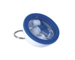 AUDÍFONOS CON ESTUCHE DE CÁPSULA Y ARILLO PARA COLGAR CAPSUL A2491 AZUL (PLÁSTICO ABS - A2491.09 -  ARTICULOS PROMOCIONALES)