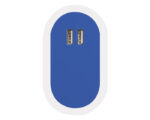 CARGADOR DOBLE USB GOST A2495 AZUL (PLÁSTICO ABS - A2495.09 -  ARTICULOS PROMOCIONALES)