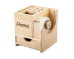LAPICERA MULTIFUNCIONAL BAMDESK A2506 CAFÉ (BAMBÚ - A2506.28 -  ARTICULOS PROMOCIONALES) - Imagen 3