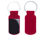 LLAVERO DE CURPIEL KAY A2516 ROJO (CURPIEL - METAL - A2516.04 -  ARTICULOS PROMOCIONALES)