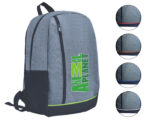 MOCHILA BACKPACK CON DOS COMPARTIMENTOS OXFORD A2535 ROJO (POLICANVAS - A2535.04 -  ARTICULOS PROMOCIONALES) - Imagen 3