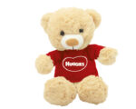 MUÑECO DE PELUCHE OSO BUBU A2543 BEIGE (POLIÉSTER - A2543.28 -  ARTICULOS PROMOCIONALES) - Imagen 3