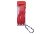 UTENSILIOS FORKY A2553 ROJO (PLÁSTICO AS - SILICÓN - A2553.04 -  ARTICULOS PROMOCIONALES)